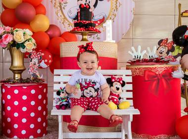 Aniversário Infantil de 1º Aniversário da Cecília - Tema: Minnie