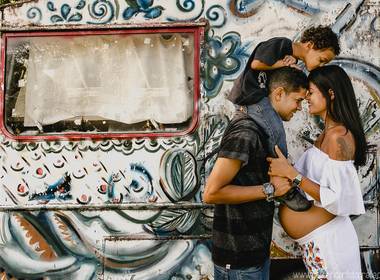 Gestante de Larissa + Renan + Reile + Luca = Amor