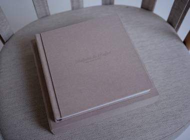 ÁLBUNS de Álbum em linho palha 30x30cm