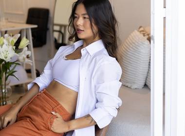 Retrato feminino de Gabriela 