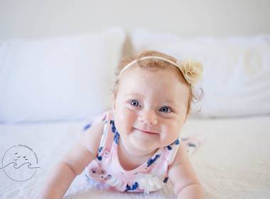 Bebês e família de Manuela - 6 meses