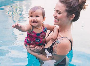 Bebês e família de Aurora - 9 meses