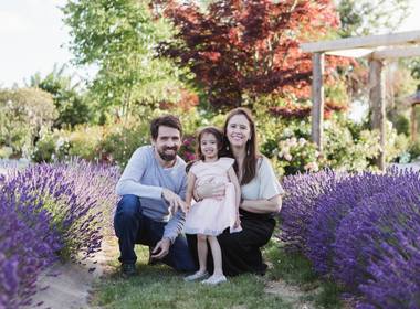 Family of Family Session at the Lavender Field