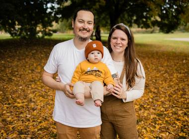 Fall Mini Session of First Fall of Antonio