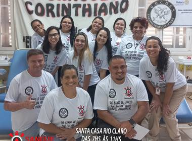 Doação de Sangue de Campanha Sangue Corinthiano - 29 Agosto 2026 - Rio Claro
