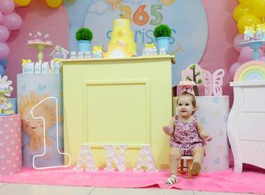 Aniversário de Aniversário 1 ano - Ana Luísa