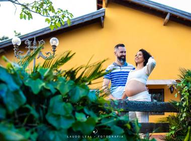 Gestante e Família de Elaine e Fabio