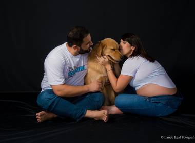 Gestante e Família de Tati e Danilo