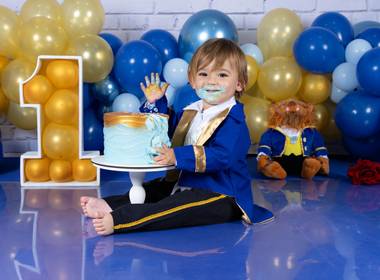 Smash The Cake de Festinha particular Samuel