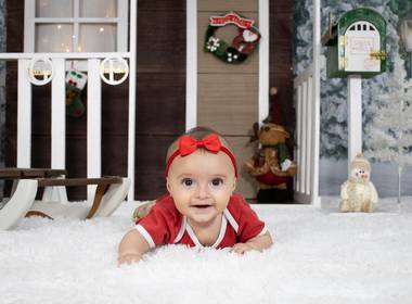 Ensaio Natal de Ensaio Natal Infantil Bia