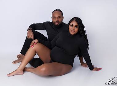 Gestante de Evelize e Família