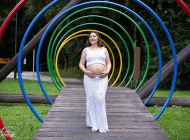 Gestante de Morgana e Família 