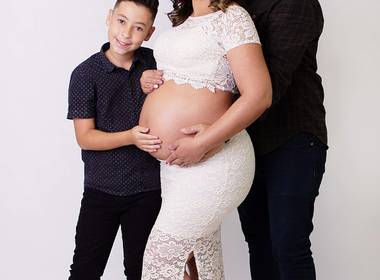 Gestante de Luciana & família 