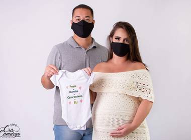 Gestante de Andra & família 