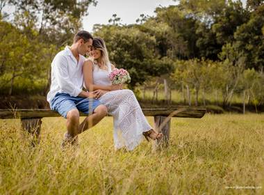 Ensaio de Casal de Karine e Rafael - Pousada serra que chora