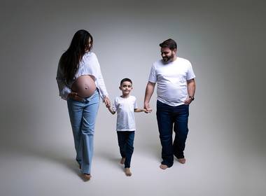 Ensaio Gestante de Ensaio Gestante em Estúdio em Ipatinga | Juliana à espera do segundo filho