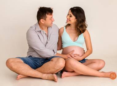Gestante de Bárbara e Fernando a doce espera de Pedro