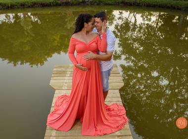 Gestante de Bárbara e Vagner a doce espera de Maria Eduarda