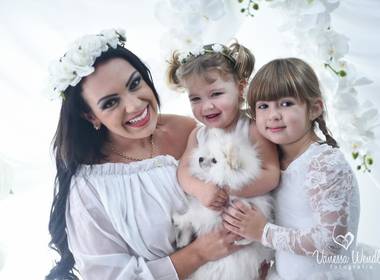 família de Juliana, Isabella e Maitê { mãe e filhas }