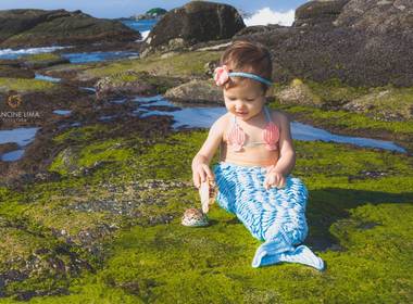 Ensaio Infantil de Baby Sereia Duda