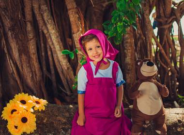 Ensaio Infantil de Marsha e o Urso