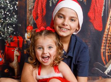 Ensaios de Sessão Natal - Ísis e Léo