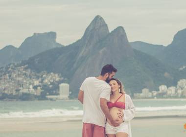 Crianças,Gestantes e Famílias de Ensaio de Gestante -Luna e Anderson esperam por Bia