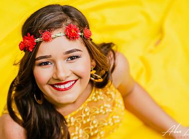 ENSAIO FOTOGRÁFICO de Carol - 15 anos