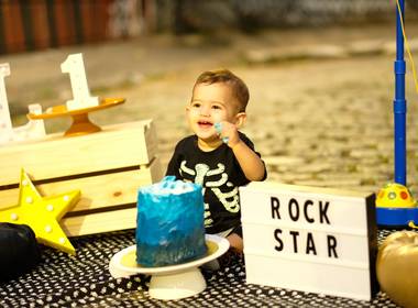 Família de Smash the cake Lorenzo