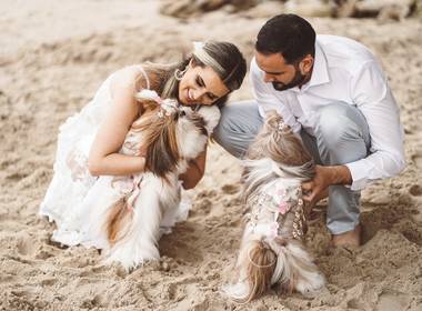 Família de Ensaio pré casamento Stephanie e Ihann