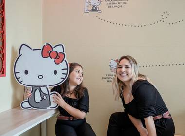 Família de Ensaio mãe e filha Leticia e Luiza - Hello Kitty
