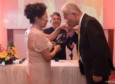 Bodas de Bodas de Ouro Luci e Takashi