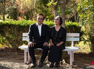 Bodas de Bodas de Ouro Toyoko e Hideki