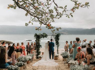 Casamentos de Naty e Lucas - Casa de Canoa - Ilhabela - SP