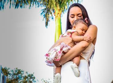 Família de Maristela e Ana Clara - Ensaio dia das Mães