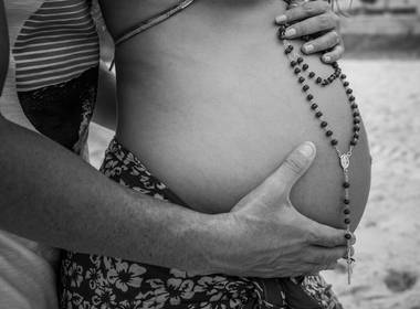 GESTANTE de Ensaio gestante Thaís