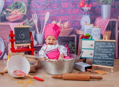 ESTUDIO KIDS de Acompanhamento Mensal 6 meses Olívia