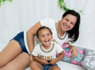 Mini Sessão dia das mães  de mamãe Franciele e Emanuelly