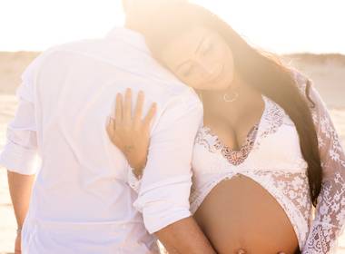 Gestante de Ensaio Gestante na Praia