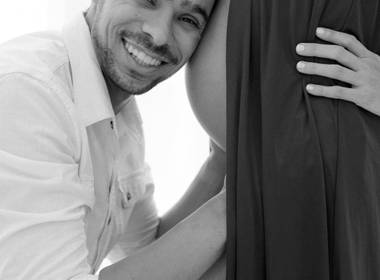 Gestante de Ensaio gestante no estúdio - A espera da Malu