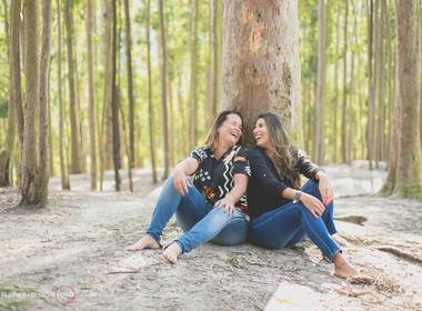 Casal de Tatiana e Rafaela