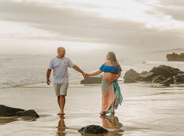 GESTANTES de FOTOGRAFIA GESTANTE EXTERNO | ESPERANDO MURILO - PRAIA DA GUARITA - TORRES / RS