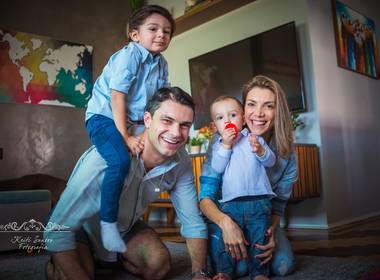 FOTOGRAFIA DE FAMÍLIA de FOTOGRAFIA DE BEBÊ | GABRIEL - 12 MESES - CANOAS - RS