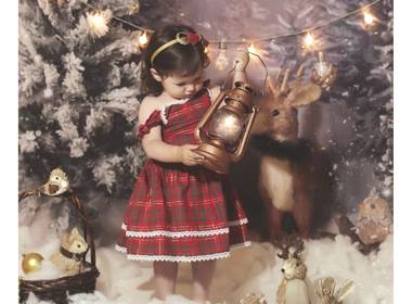 Ensaios de Natal de Heloísa, Mamãe Dani e Papai Rudi