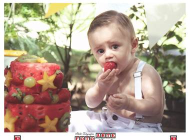 Smash the cake de Joaquim - 1 aninho