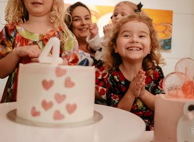 Documental de Família de Aniversário em casa: 4 anos da Olivia