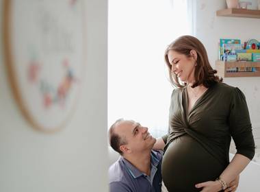 Gestantes de Gisele e João a espera da Elisa