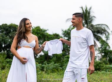 Gestante  de Chá de Revelação - Andrey ou Ana Liz