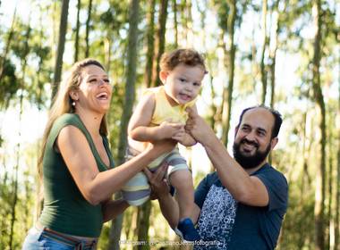 Familia de Tati Rocha e Marcos