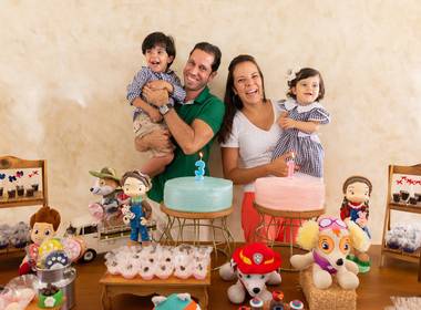 Aniversário Infantil de 1 aninho da Luísa e 3 aninhos do Gui